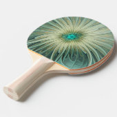 抽象芸術セージ緑ファンタジーフラワーフラクタルアート 卓球ラケット (正面アングル)