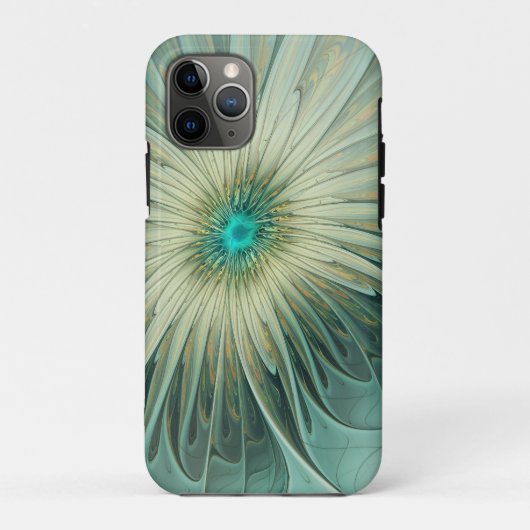 抽象芸術セージ緑ファンタジーフラワーフラクタルアート Case-Mate iPhoneケース (裏面)