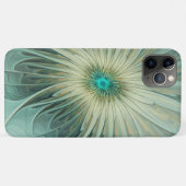 抽象芸術セージ緑ファンタジーフラワーフラクタルアート Case-Mate iPhoneケース (裏面(横))