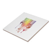 抽象芸術ゼブラタイル タイル (側面)