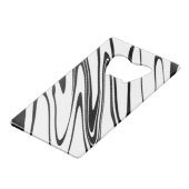 抽象芸術ゼブラプリント クレジットカード栓抜き (裏面アングル)