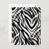 抽象芸術ゼブラ ポストカード (正面/裏面)