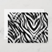 抽象芸術ゼブラ ポストカード (正面/裏面)