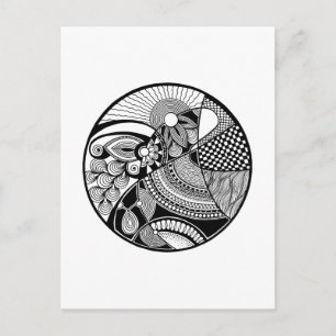 抽象芸術ゼンダラオンサークル ポストカード