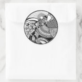 抽象芸術ゼンダラオンサークル ラウンドシール (バッグ)