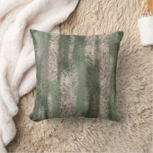 抽象芸術ソフトウエスグレーベージュグリーン クッション (ブランケット)