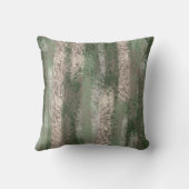 抽象芸術ソフトウエスグレーベージュグリーン クッション (裏面)