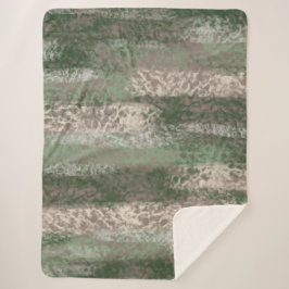 抽象芸術ソフトウエスグレーベージュグリーン シェルパブランケット