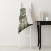 抽象芸術ソフトウエスグレーベージュグリーン シェルパブランケット (インサイチュ)