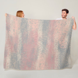 抽象芸術ソフトウエスグレーベージュピンクフリースブランケット フリースブランケット