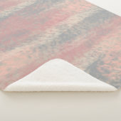 抽象芸術ソフトウエスグレーベージュピンク シェルパブランケット (3/4)