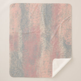 抽象芸術ソフトウエスグレーベージュピンク シェルパブランケット