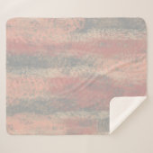 抽象芸術ソフトウエスグレーベージュピンク シェルパブランケット (正面(横))