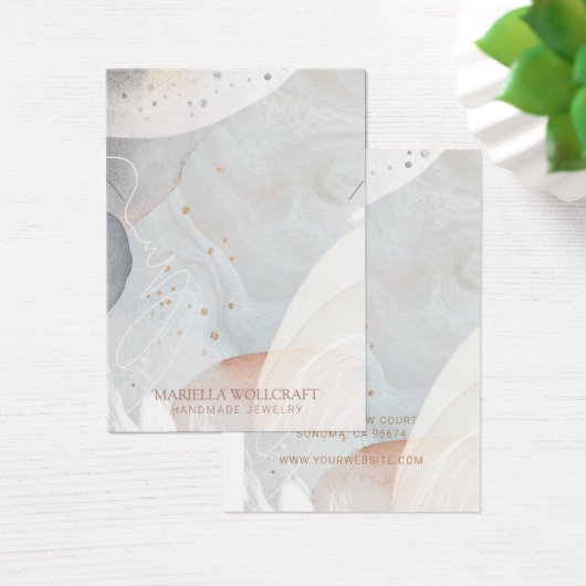 抽象芸術ソフトウォーター色ネックレスジュエリーディスプレイ (デスク)