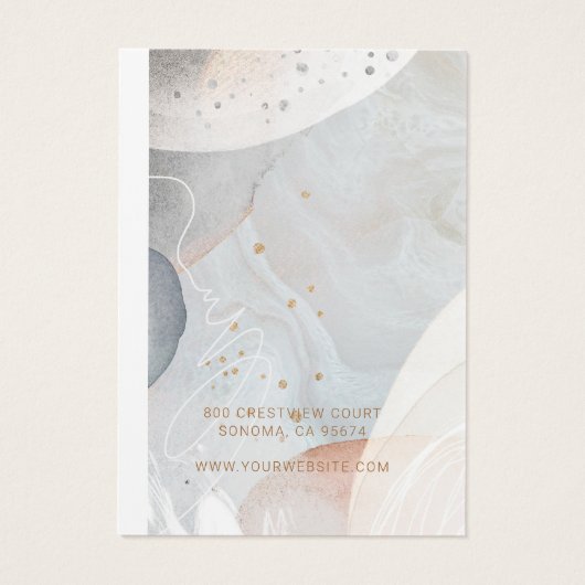 抽象芸術ソフトウォーター色ネックレスジュエリーディスプレイ (裏面)