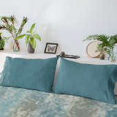 抽象芸術ソフトハウスティール（緑がかった色） 枕カバー