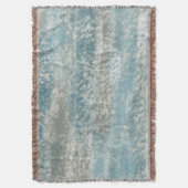 抽象芸術ソフトヒュスグレイティール（緑がかった色） スローブランケット (正面縦)