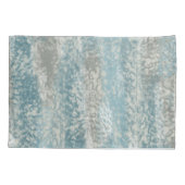 抽象芸術ソフトヒュスグレイティール(緑がかった色) 枕カバー (裏面-左)