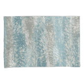 抽象芸術ソフトヒュスグレイティール(緑がかった色) 枕カバー (正面右)