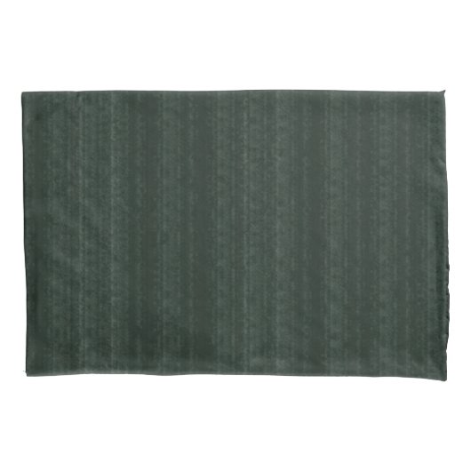 抽象芸術ソフトヒュース深いグリーンパステルストライプア 枕カバー (正面左)