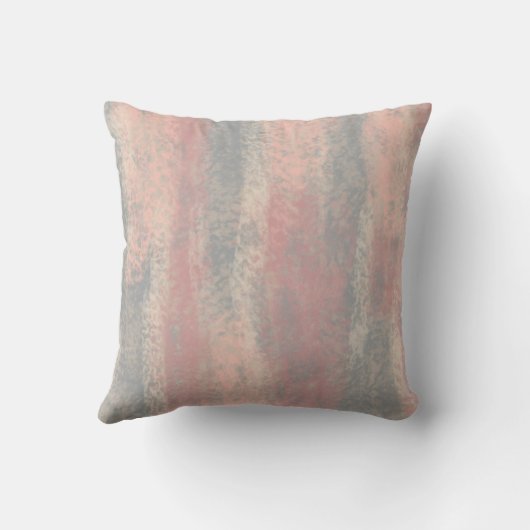 抽象芸術ソフトフエグレーベージュピンク クッション (裏面)
