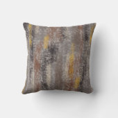 抽象芸術ソフトフエスグレーベージュココアオクレ クッション (裏面)