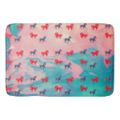 抽象芸術ソフトメモリーフォーム、ワイルドウマ バスマット (正面)