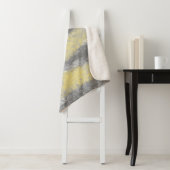 抽象芸術ソフト色相グレーイエロー シェルパブランケット (インサイチュ)