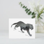 抽象芸術タイガーシルエット ポストカード (スタンド正面)