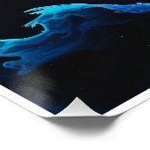 抽象芸術タイガー・コンセプチュアル・インクアート絵を描inアルコール ポスター (コーナー)