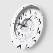 抽象芸術タイムスパイラルインフィニティ装飾時計 ラージ壁時計 (傾斜)