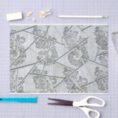 抽象芸術タイルティッシュペーパー 薄葉紙 (クラフト)