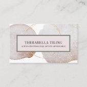 抽象芸術タイル張り床付き名刺 名刺 (正面)