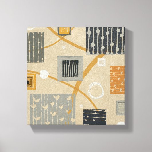 抽象芸術タイル キャンバスプリント (正面)