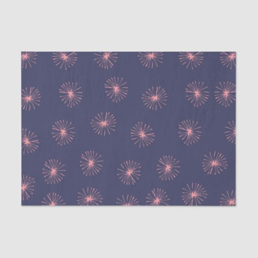 抽象芸術タンポポ紫 薄葉紙 (正面)