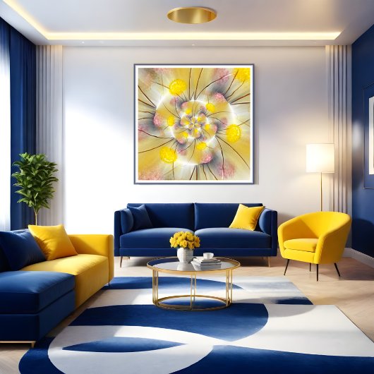 抽象芸術タンポポ フォトプリント