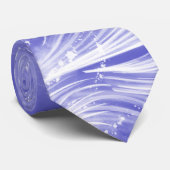 抽象芸術タンポポ&ホタル青 ネクタイ (ロール)