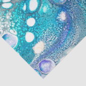 抽象芸術ターコイズと青絵を描セル旋回 薄葉紙 (詳細)