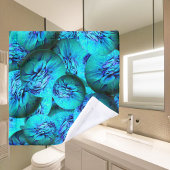 抽象芸術ターコイズ気泡 バスタオルセット