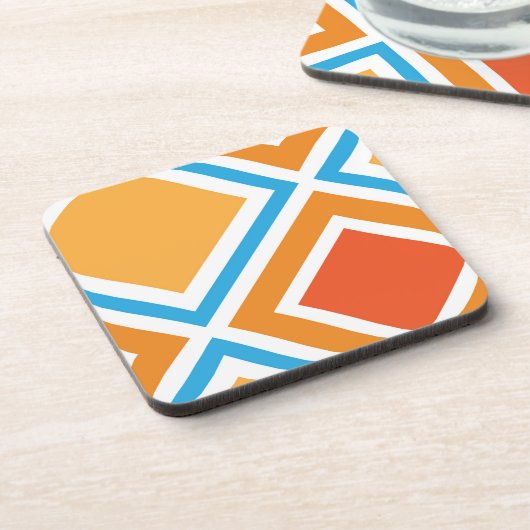 抽象芸術ダイヤモンド幾何学 コースター (左側)