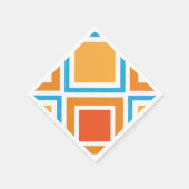 抽象芸術ダイヤモンド幾何学 スタンダードカクテルナプキン (角)