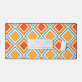 抽象芸術ダイヤモンド幾何学 デスクマット (キーボード&マウス)