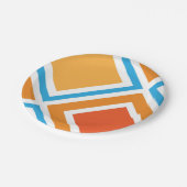 抽象芸術ダイヤモンド幾何学 ペーパープレート (アングル)