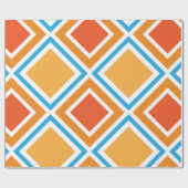 抽象芸術ダイヤモンド幾何学 ラッピングペーパー (フラット)