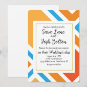 抽象芸術ダイヤモンド幾何学 招待状 (正面/裏面)