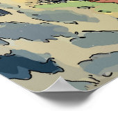 抽象芸術ダシュント・イン・ウッズ ポスター (角)