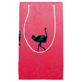 抽象芸術ダチョウ抱き枕 スモールペーパーバッグ (正面)