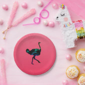 抽象芸術ダチョウ紙プレート ペーパープレート (パーティー)