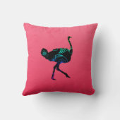 抽象芸術ダチョウ クッション (裏面)