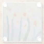 抽象芸術ダフォジルスガラスコースター ガラスコースター (裏面)